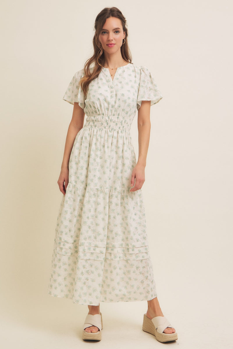 gabby midi dress Gabby modest maxi dress in dusty sage – JanieLanie