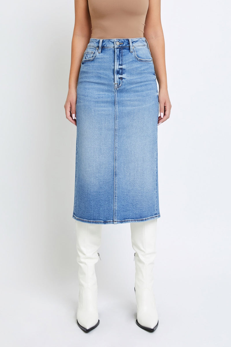 Medium blue denim skirt – JanieLanie - Main Image