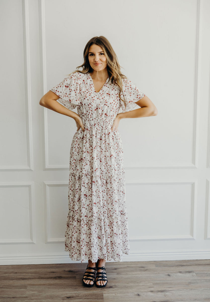 modern citizen eden dress Eden modest maxi dress in rosewood – JanieLanie