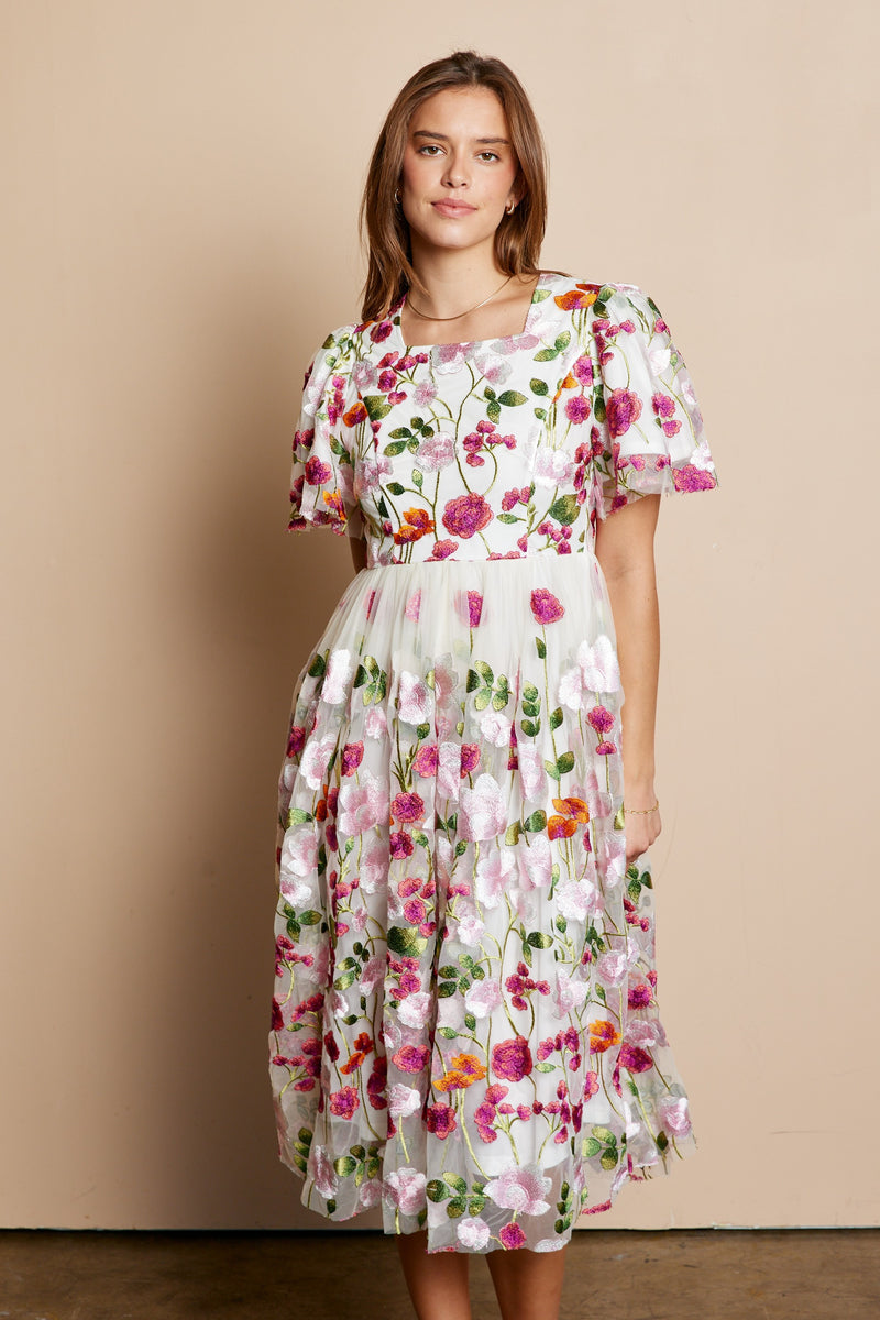 Rosalie modest midi dress-final sale – JanieLanie