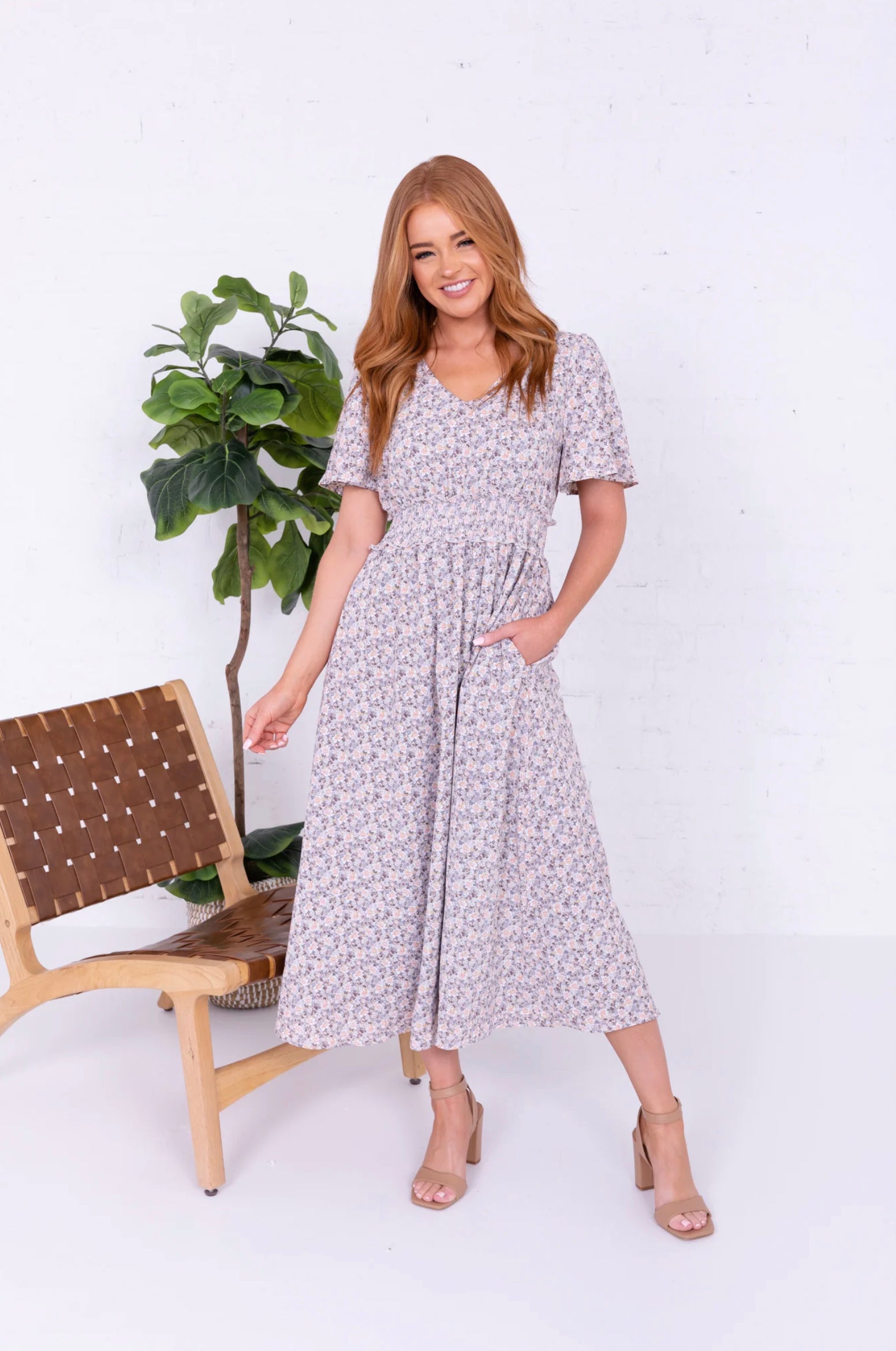 Mette modest midi dress – JanieLanie