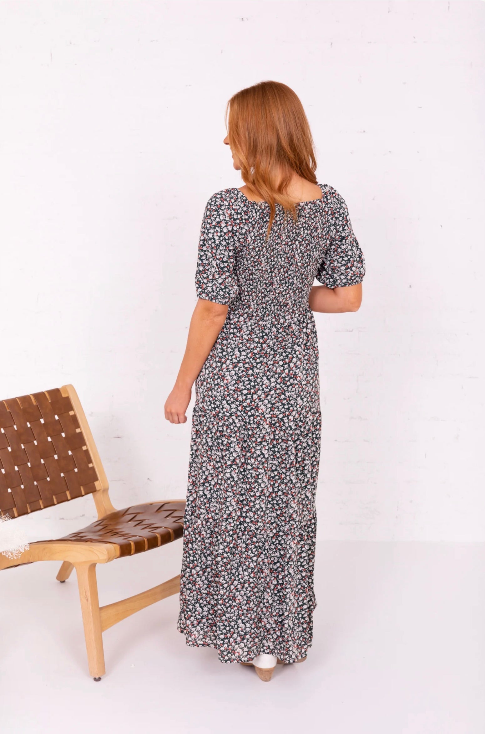 Kit modest maxi dress in evergreen-final sale JanieLanie Kit modest maxi dress in evergreen-final sale JanieLanie