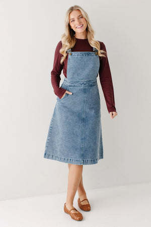 Bailey overall denim dress JanieLanie Bailey overall denim dress JanieLanie