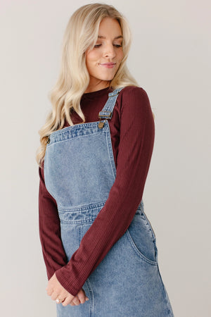Bailey overall denim dress – JanieLanie