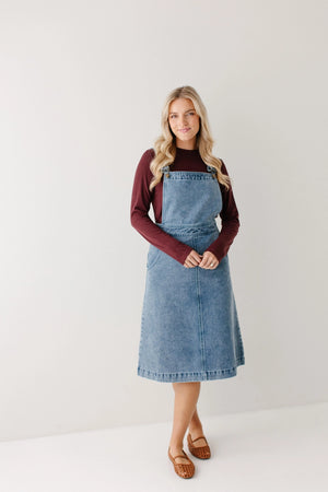 Bailey overall denim dress – JanieLanie
