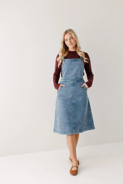 Bailey overall denim dress – JanieLanie