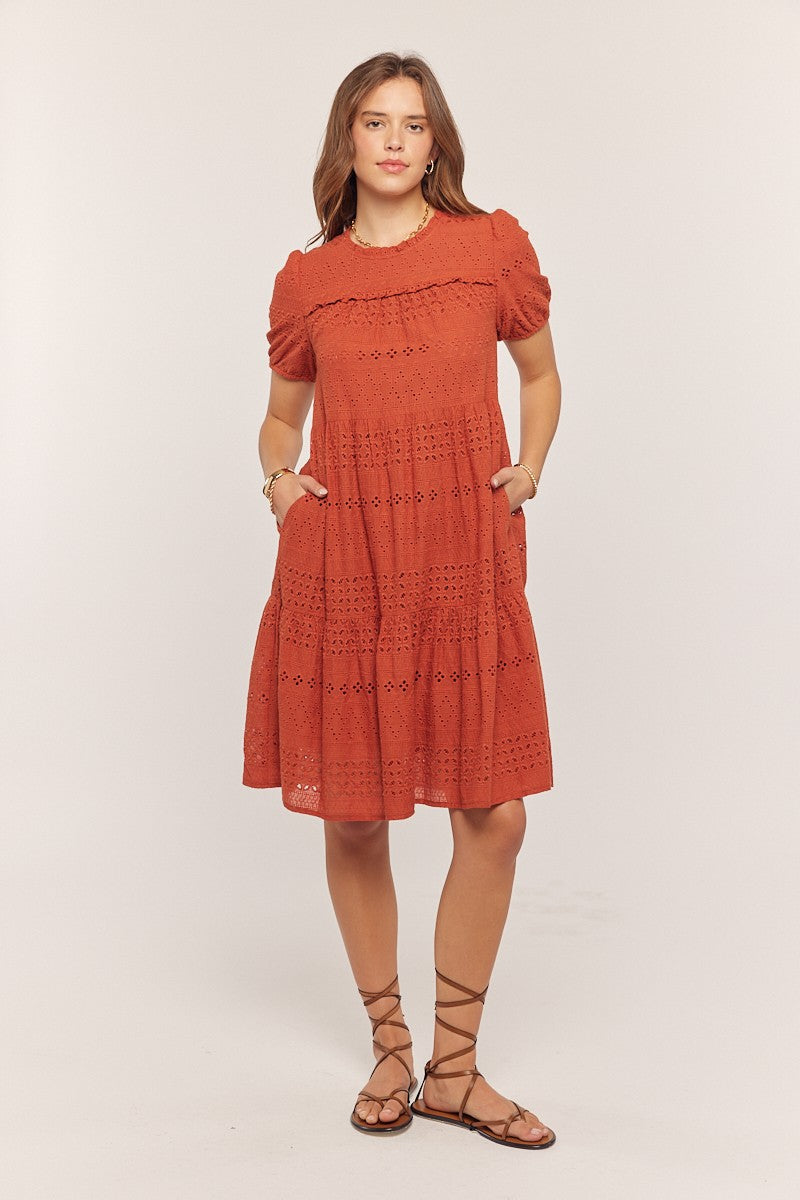 red church dresses Ginger modest midi dress-final sale – JanieLanie