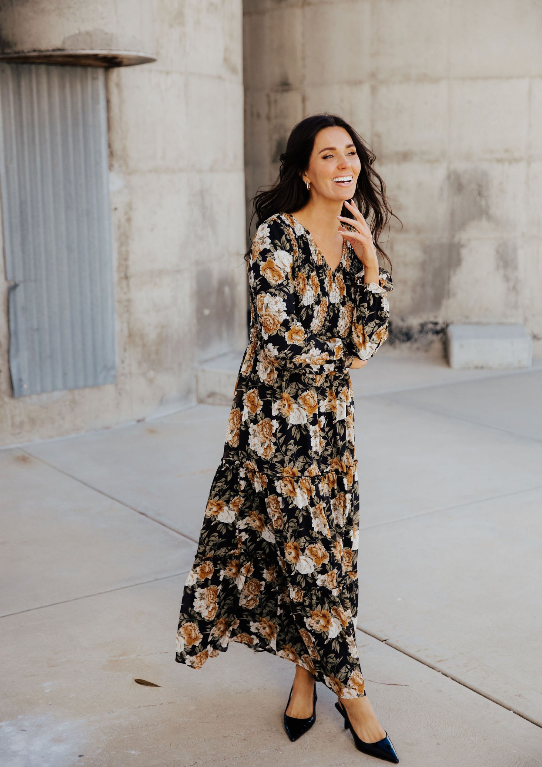 September modest maxi dress in fall frenzy-final sale JanieLanie September modest maxi dress in fall frenzy-final sale JanieLanie