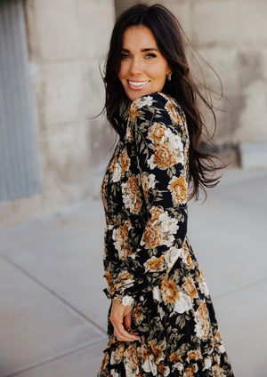 September modest maxi dress in fall frenzy-final sale JanieLanie September modest maxi dress in fall frenzy-final sale JanieLanie
