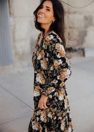 September modest maxi dress in fall frenzy-final sale JanieLanie September modest maxi dress in fall frenzy-final sale JanieLanie