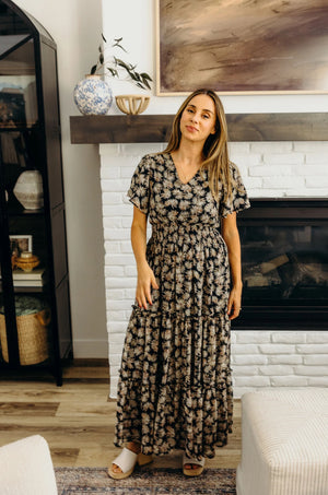 Eden modest maxi dress in starry night