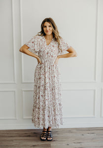 women white church dresses Eden modest maxi dress in rosewood – JanieLanie