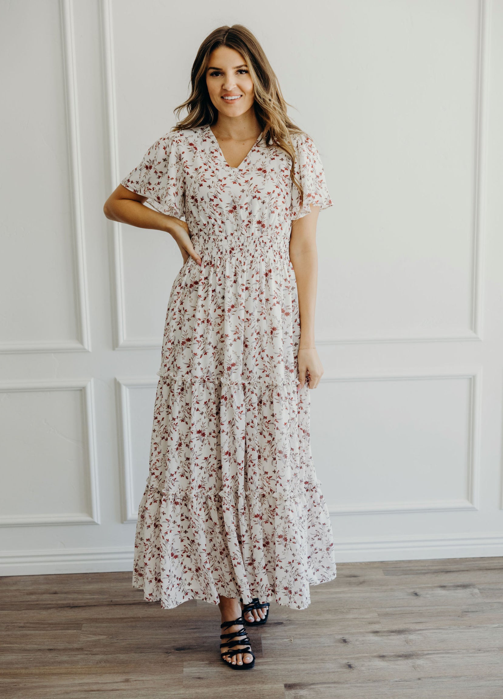 Eden modest maxi dress in rosewood JanieLanie Eden modest maxi dress in rosewood JanieLanie