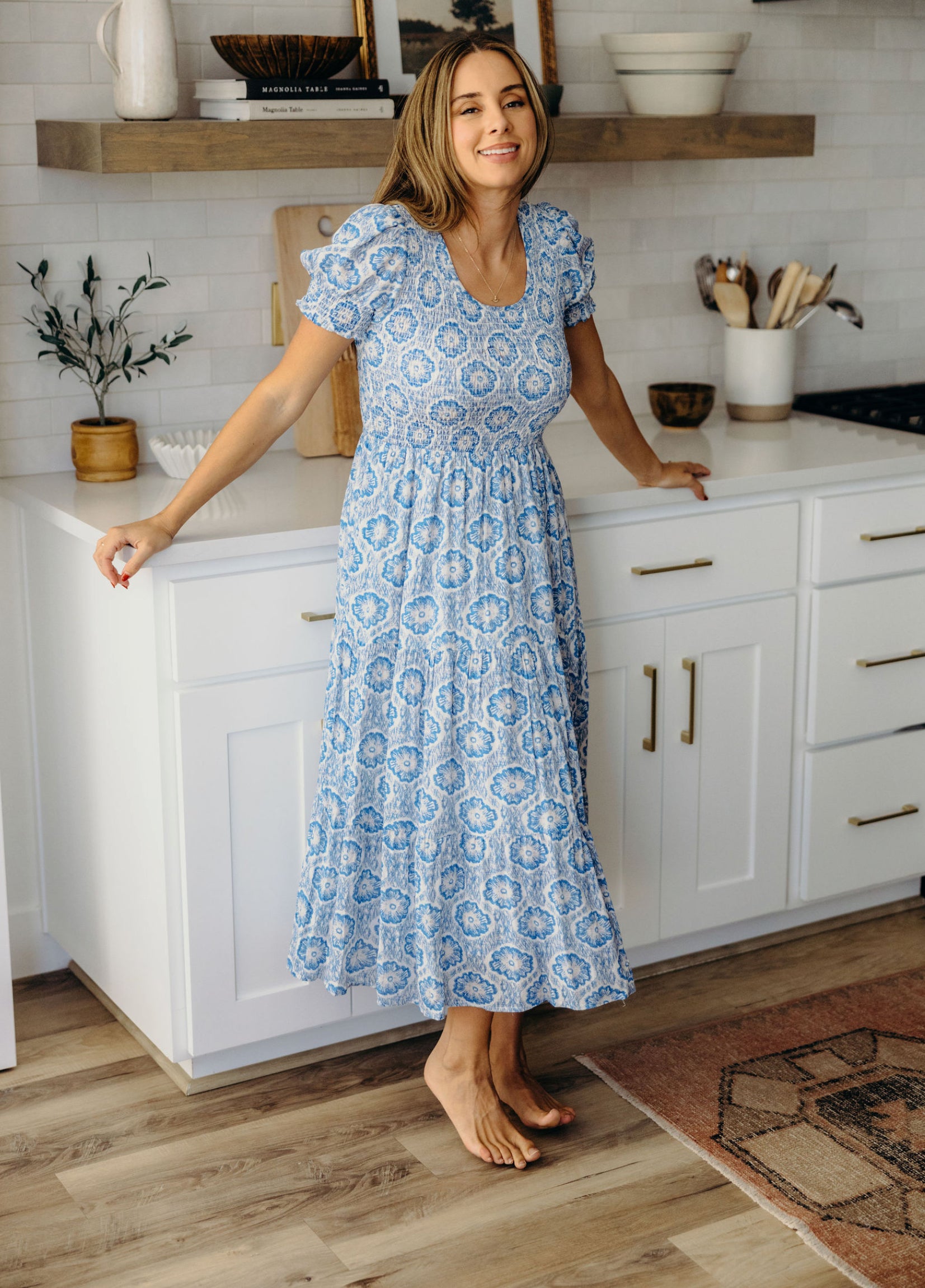 McCall modest midi in perwinkle charm JanieLanie McCall modest midi in perwinkle charm JanieLanie