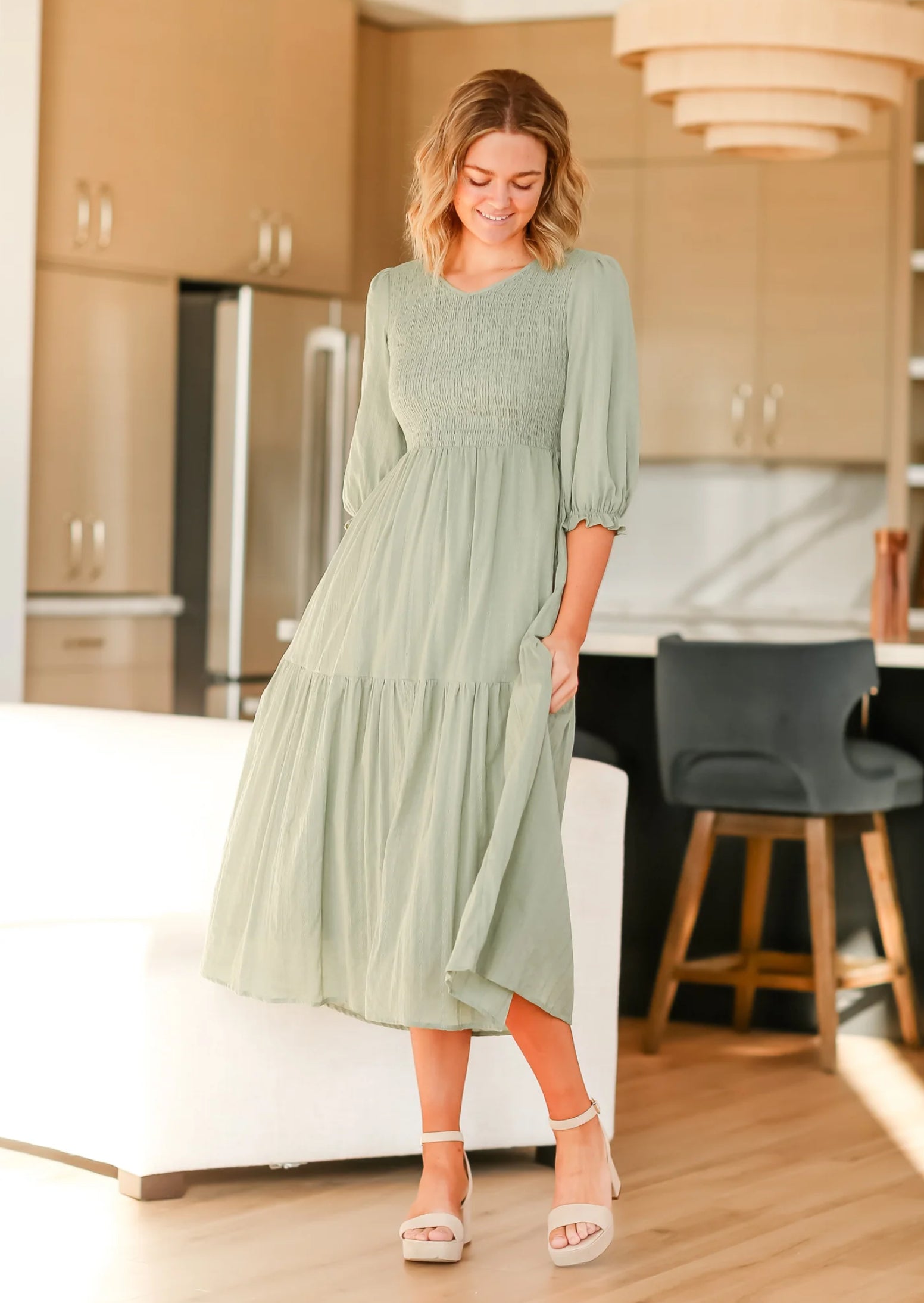 Gracie modest midi dress – JanieLanie