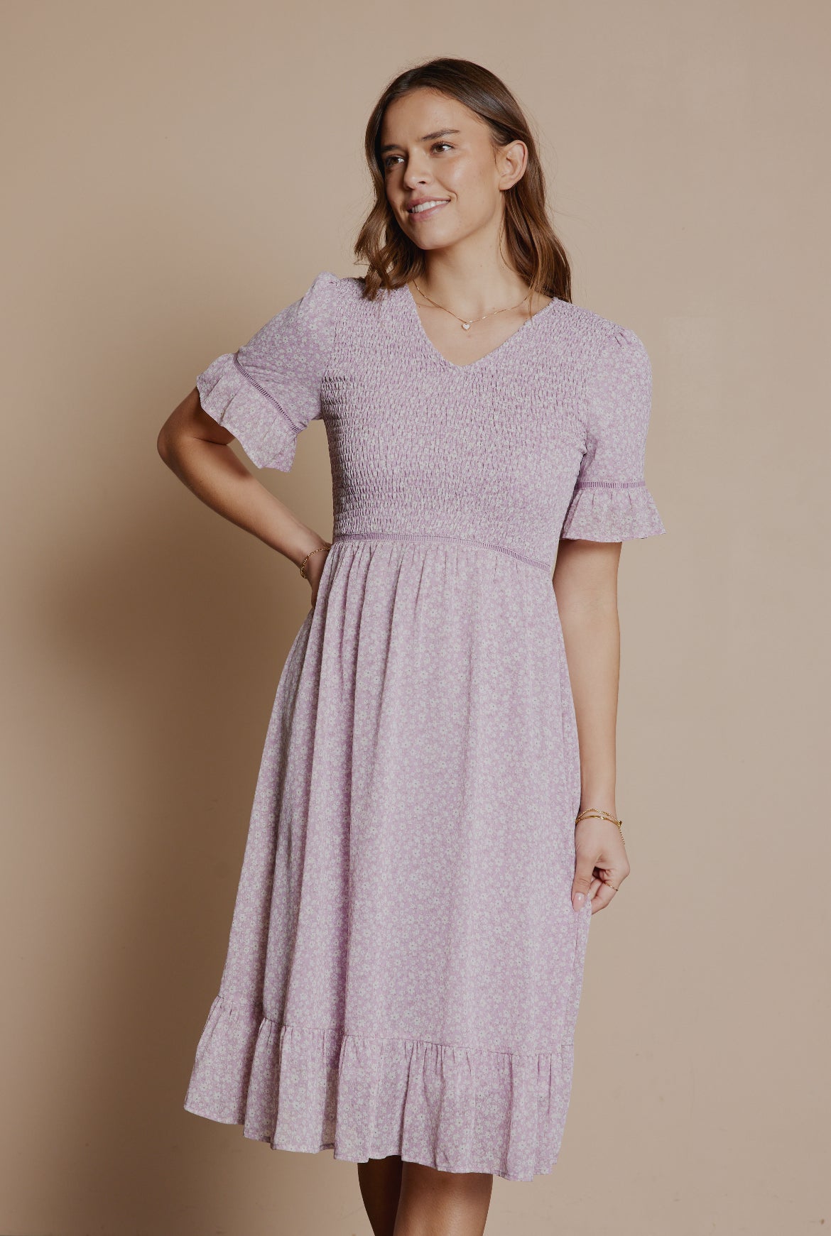 Dori modest midi dress