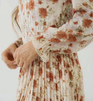 Oaklee modest midi dress-NEW