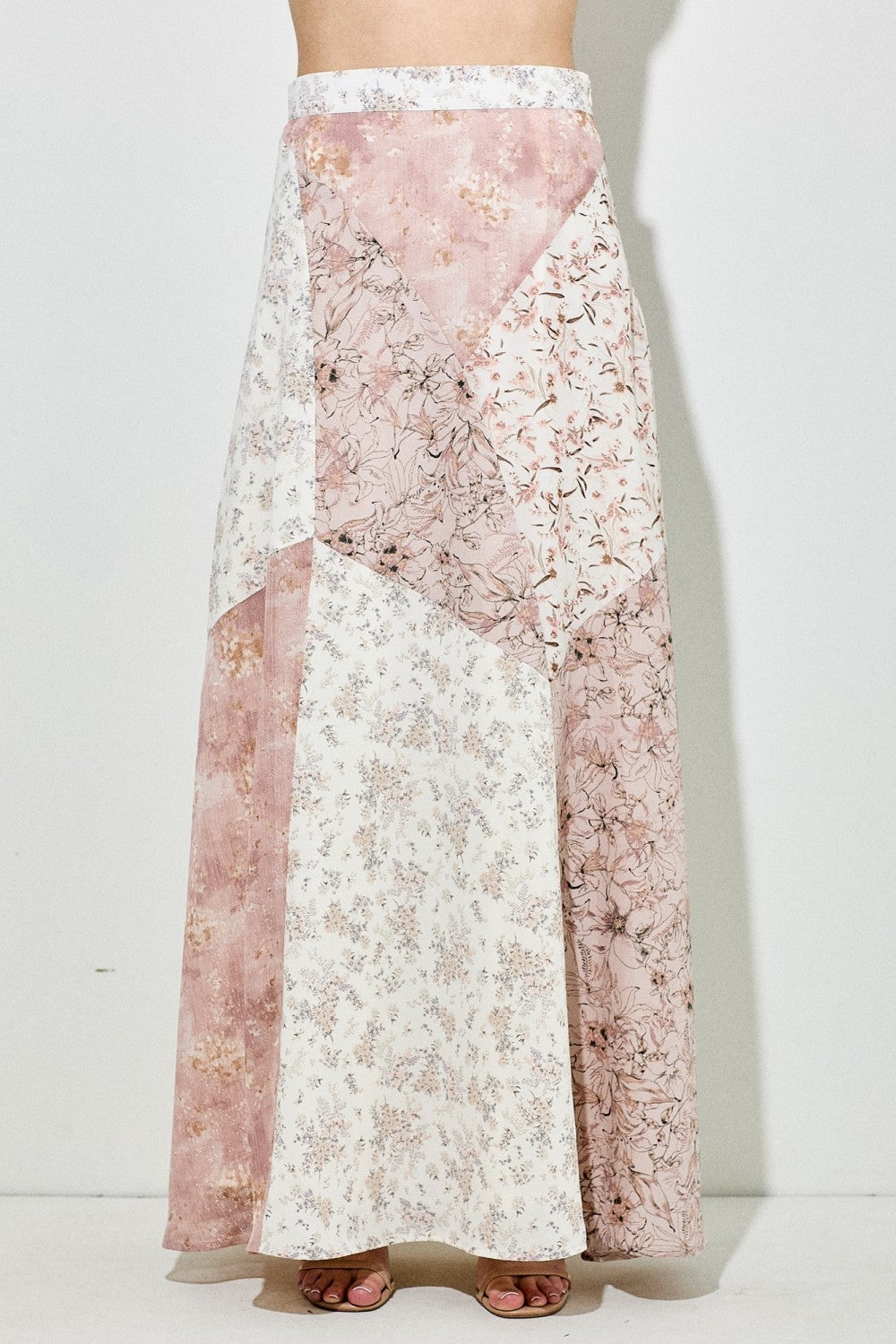 Patchwork maxi skirt-NEW