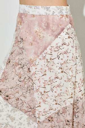 Patchwork maxi skirt-NEW