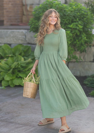 Gracie modest midi dress