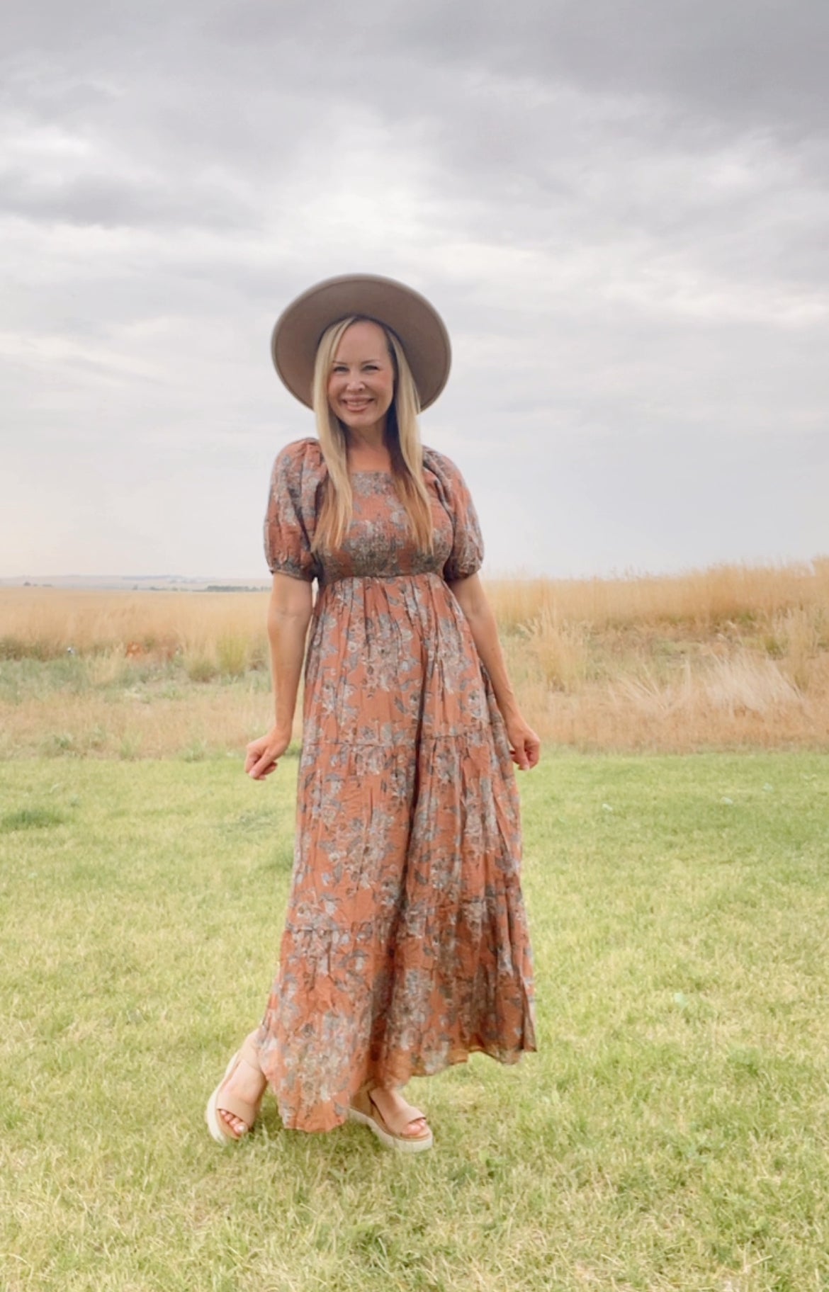 Indigo modest maxi dress in sahara whisper-final sale JanieLanie Indigo modest maxi dress in sahara whisper-final sale JanieLanie