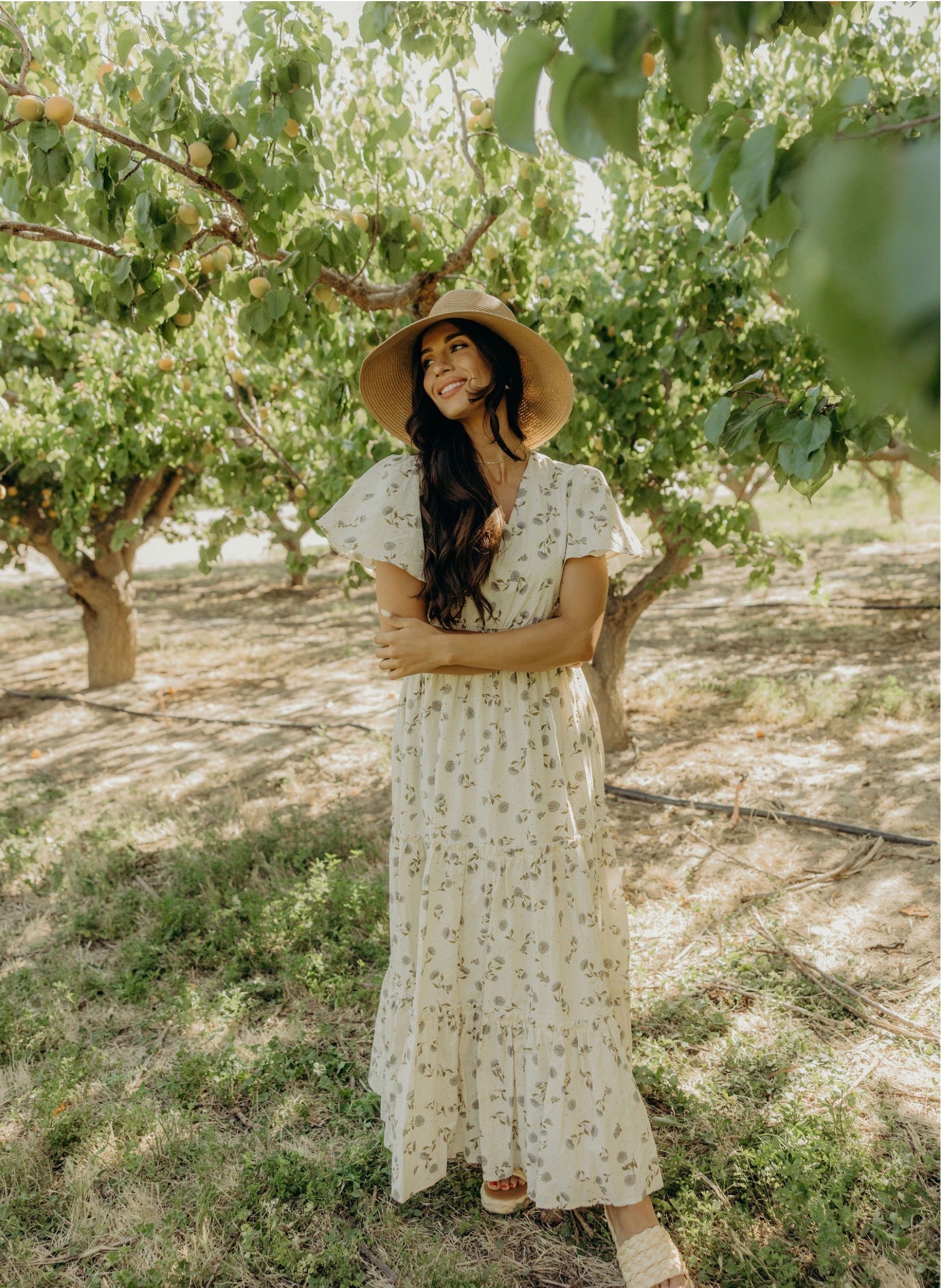 Eden modest maxi dress in lavender hydrangea  JanieLanie