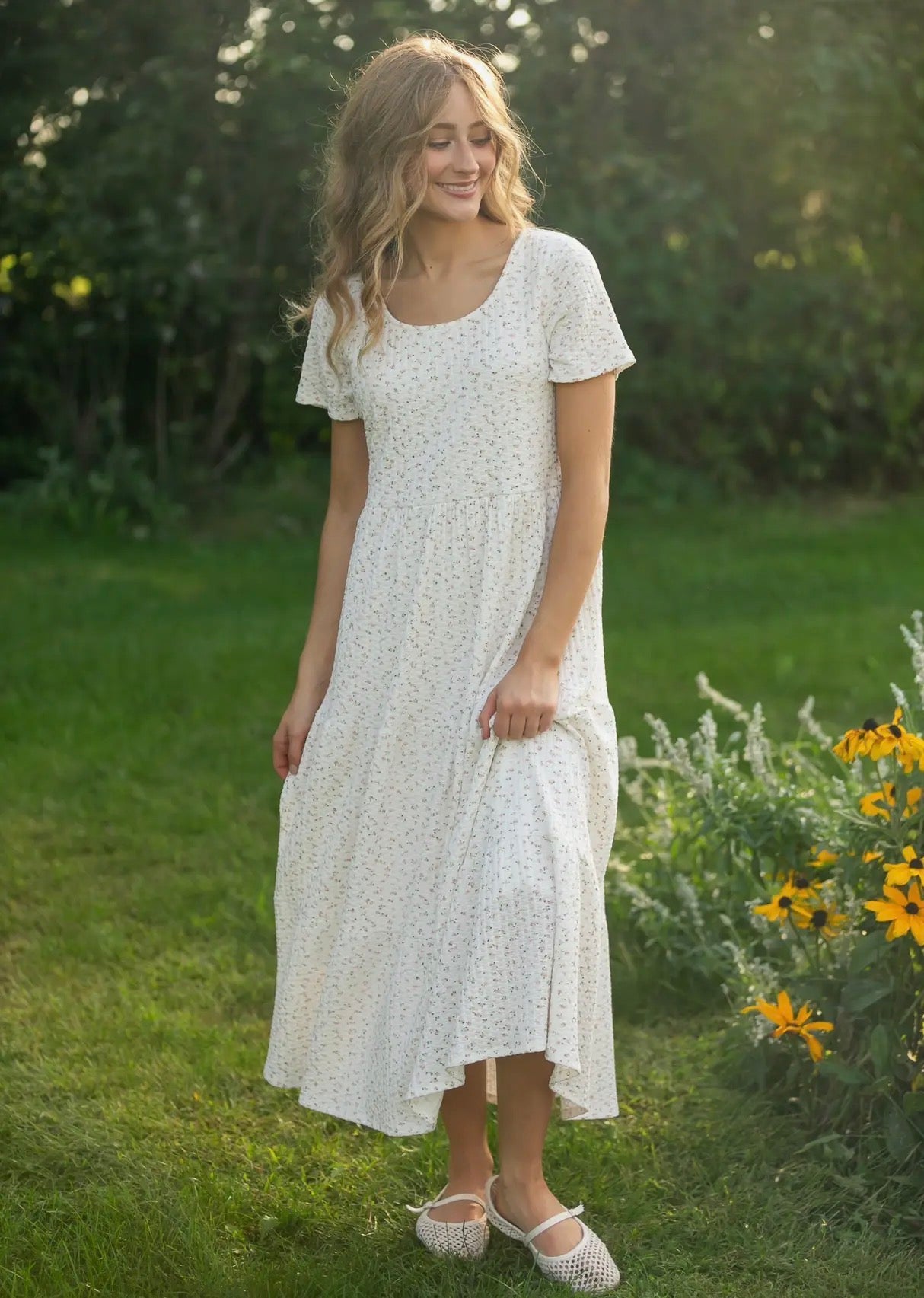 womens modest casual dresses Modest Women's Satin Dress 24559