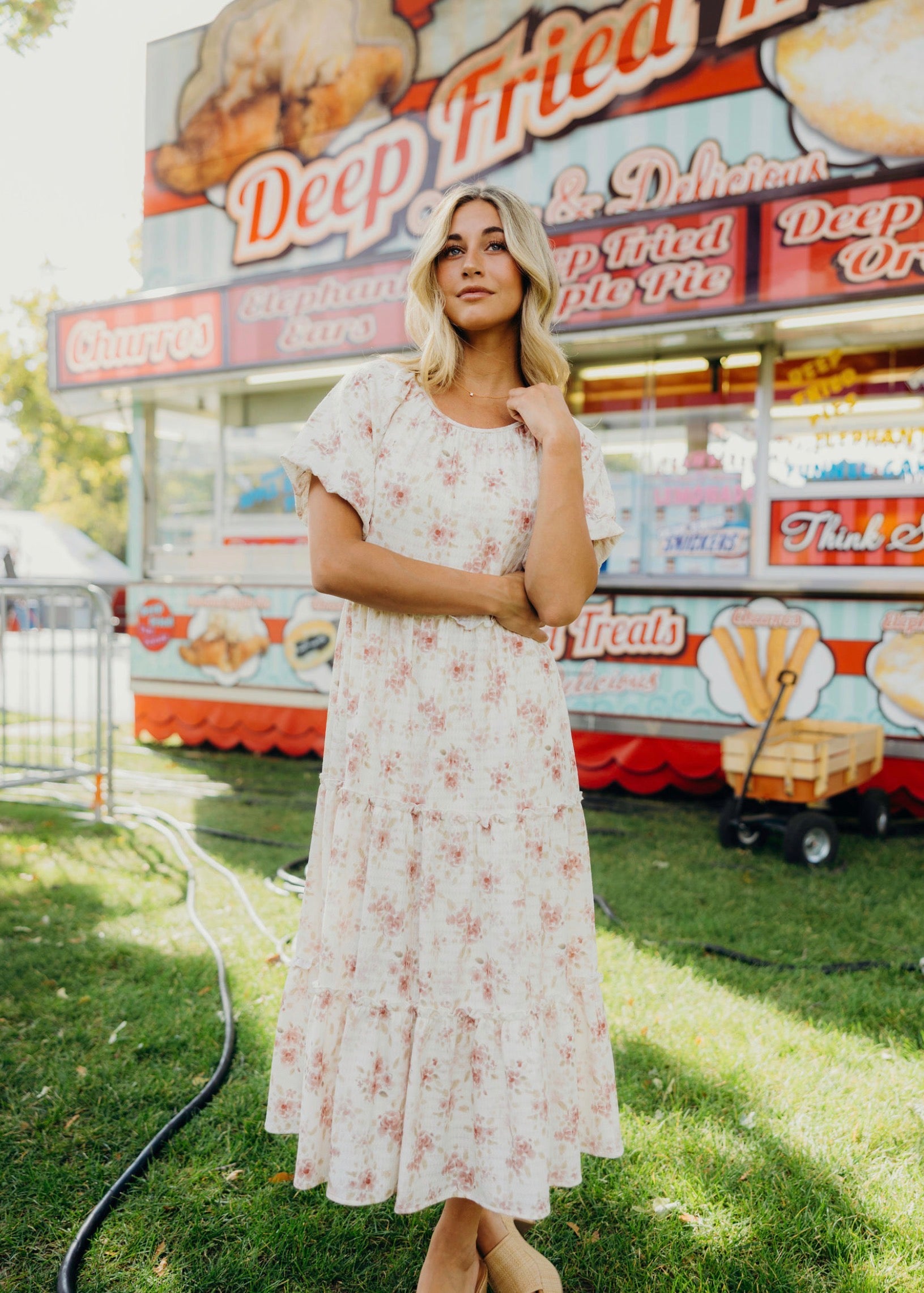 modest midi dress for women Serena modest midi dress in washed mulberry-NEW – JanieLanie