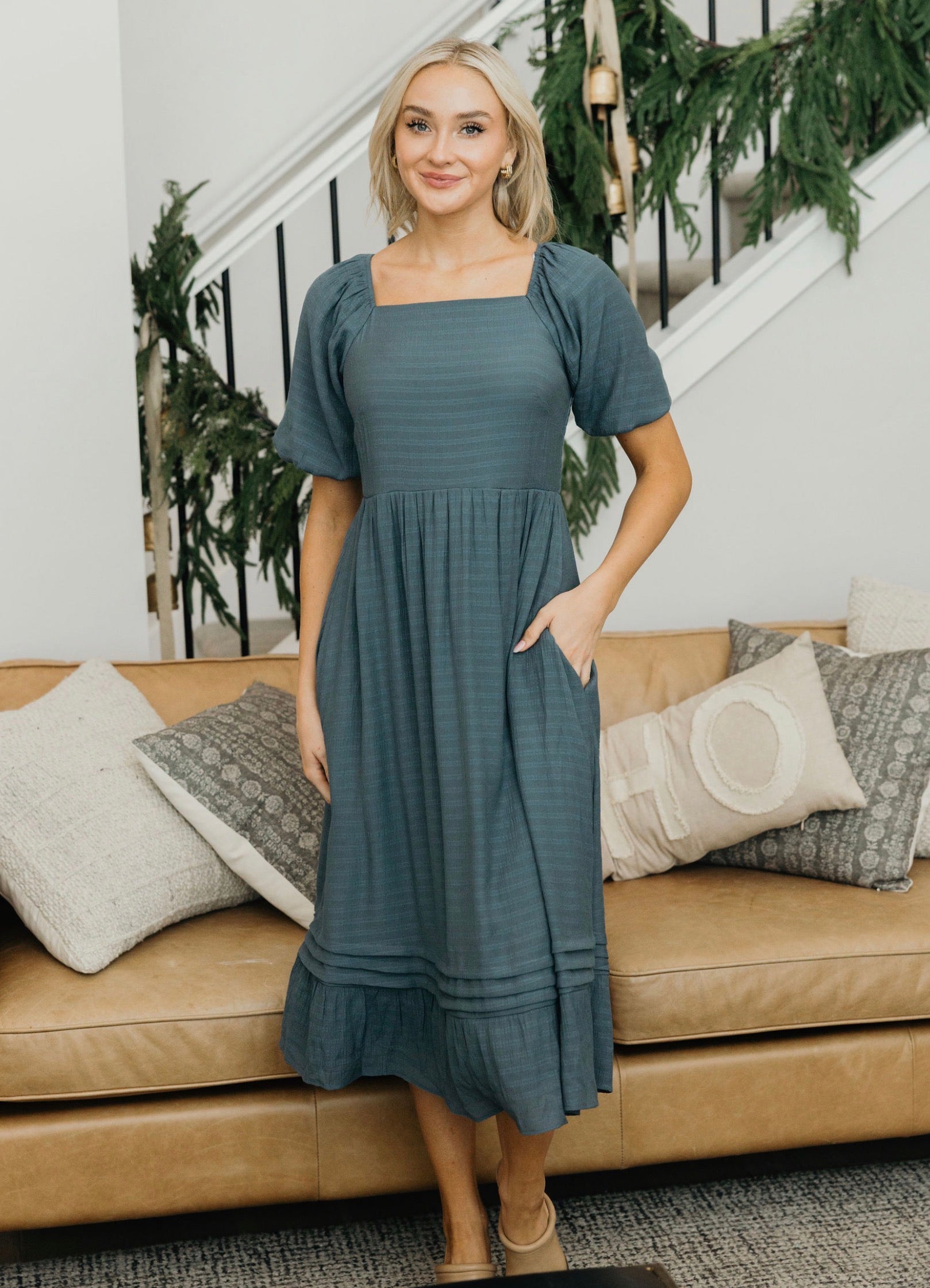 Tessi modest midi dress-NEW – JanieLanie