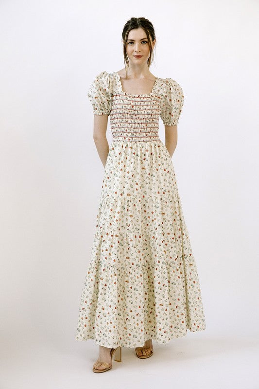 Jane modest maxi dress in bright floral JanieLanie Jane modest maxi dress in bright floral JanieLanie