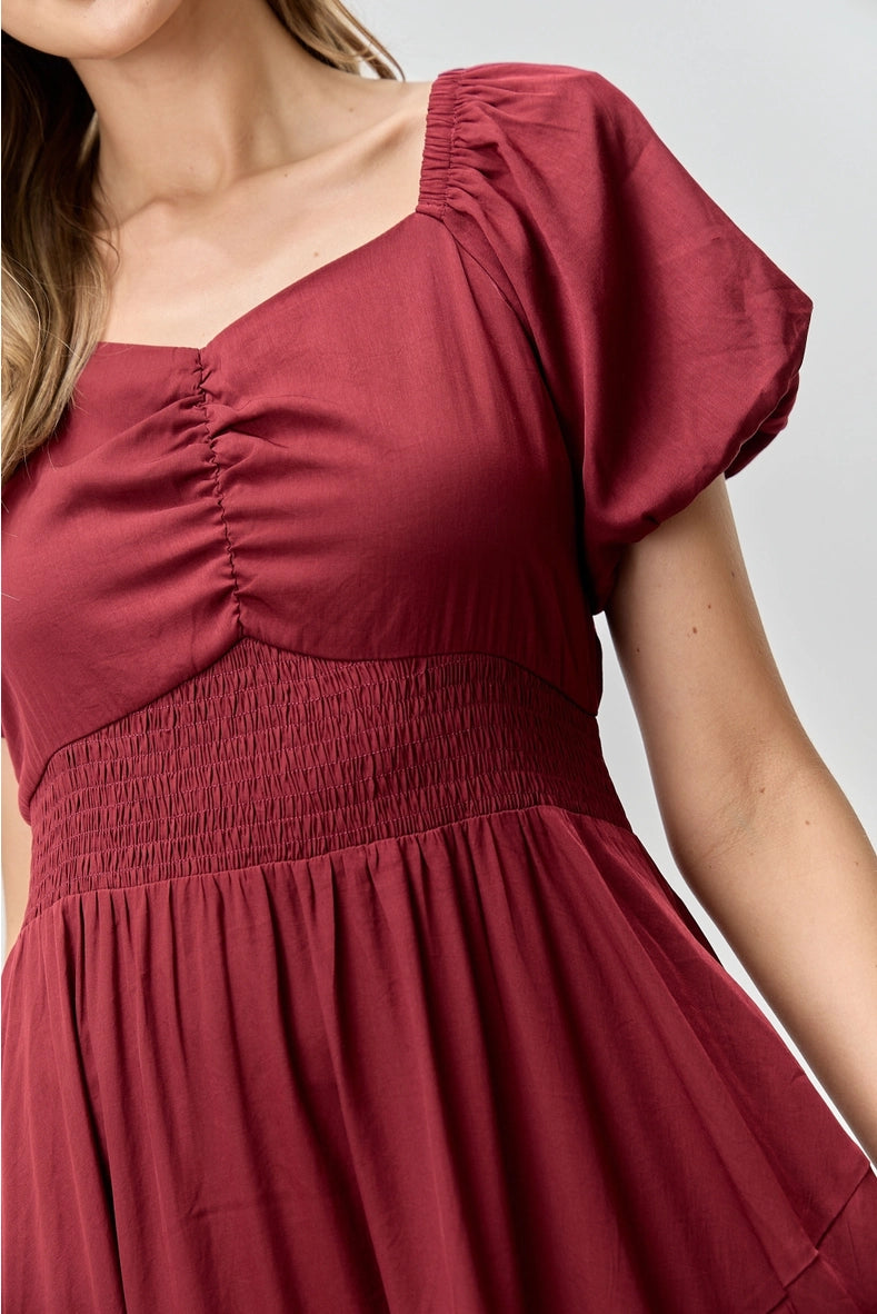 Nikki modest maxi dress in burgundy JanieLanie Nikki modest maxi dress in burgundy JanieLanie