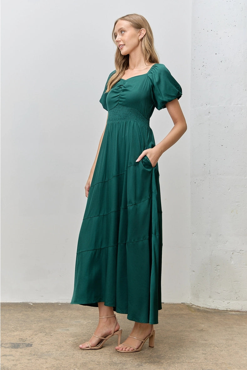 Nikki modest maxi dress in green JanieLanie Nikki modest maxi dress in green JanieLanie