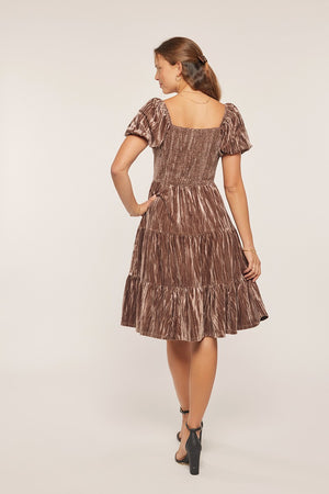 Talia velvet modest midi dress - final sale JanieLanie Talia velvet modest midi dress - final sale JanieLanie