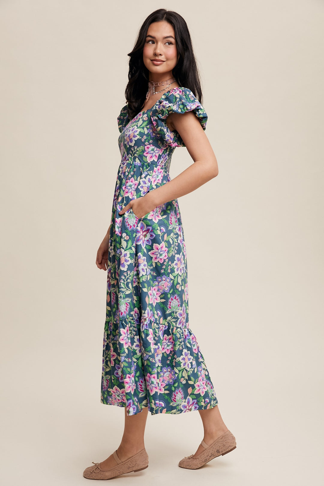 Tiffany modest midi dress-final sale – JanieLanie