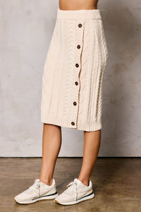 Cable sweater skirt-final sale – JanieLanie