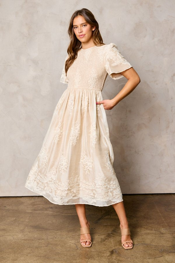 modest knee length dresses Classic 3/4 Sleeve Knee-Length Shift Dress Kosher Casual USA 100% Polyester Model is wearing a S Bella Sage Dress - Knee