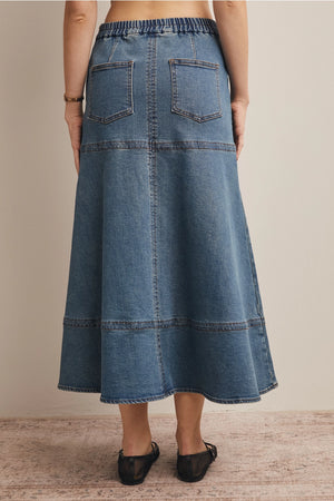 A-line denim skirt  JanieLanie