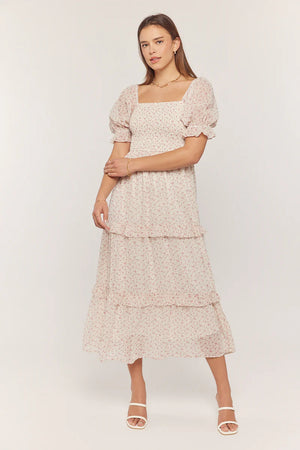 Ditsy floral midi dress-final sale – JanieLanie