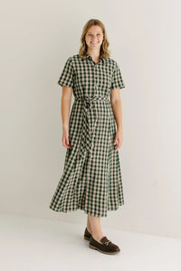 Forest modest midi dress-NEW