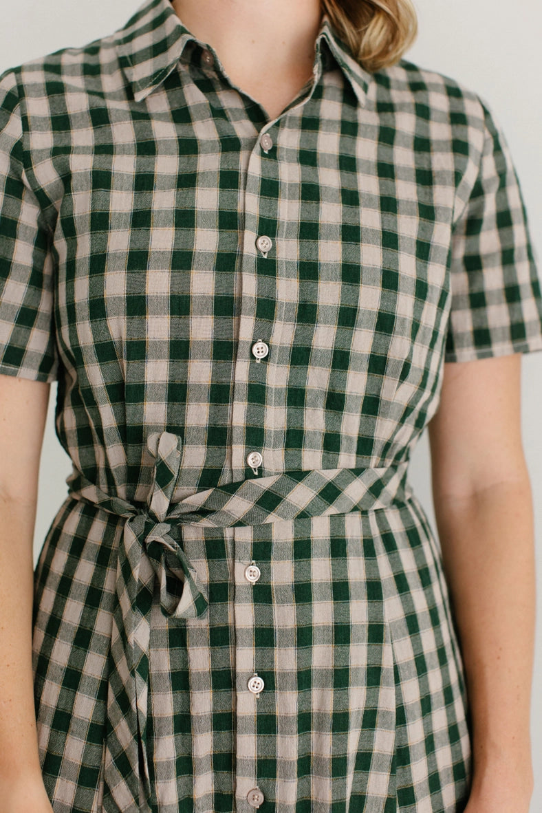 Forest modest midi dress-NEW