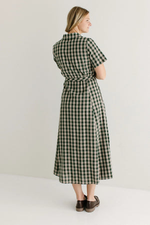 Forest modest midi dress-NEW