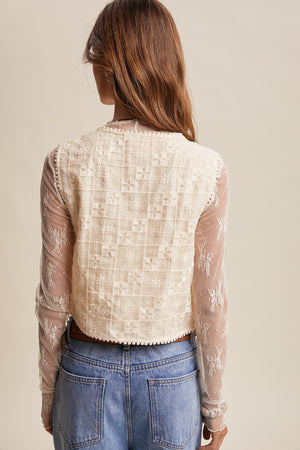 Lace eyelet vest-NEW – JanieLanie
