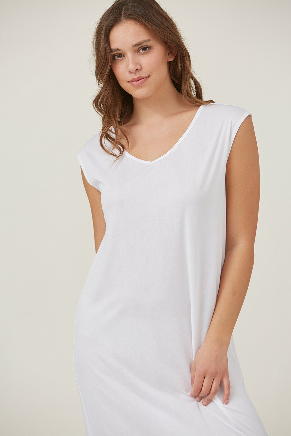 pentecostal women dress White temple dress slip – JanieLanie