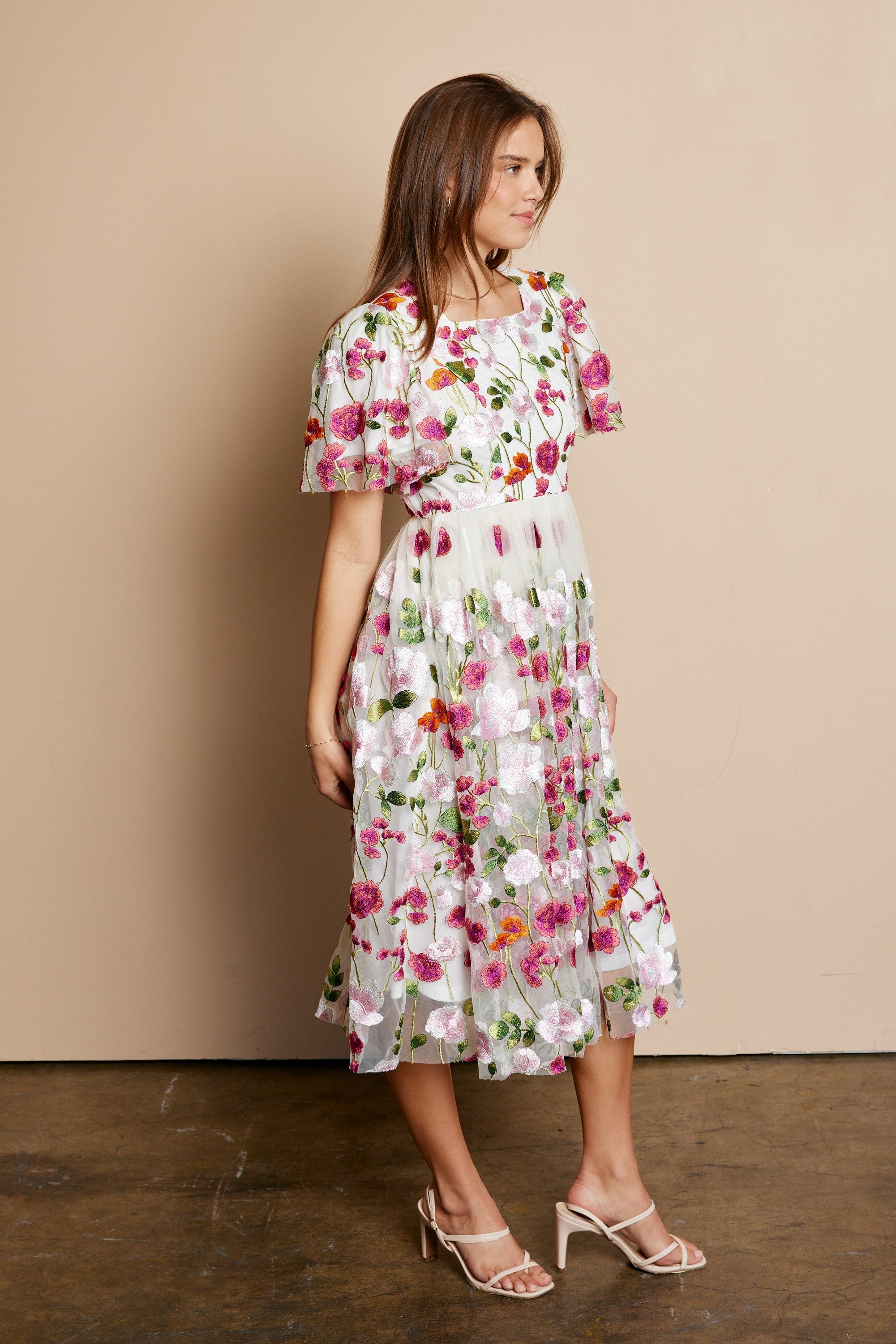 Rosalie modest midi dress-final sale – JanieLanie