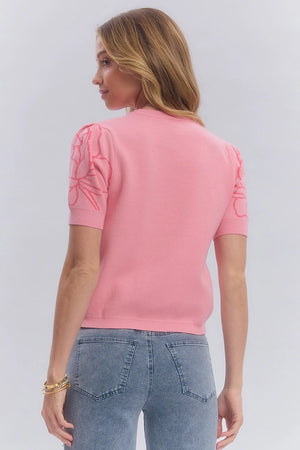 Pink rose sweater-NEW – JanieLanie