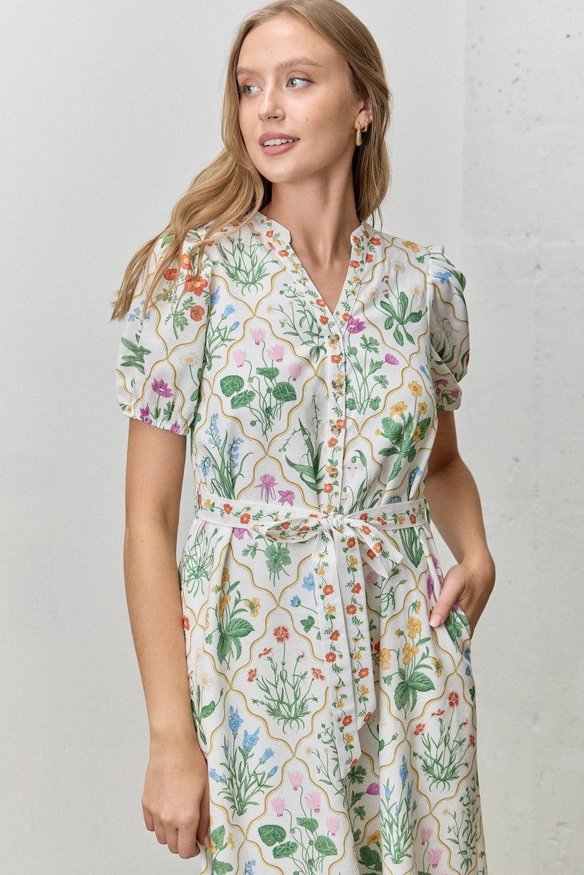floral satin midi dress Renesmee Yellow Floral Print Satin Maxi Dress - US 14