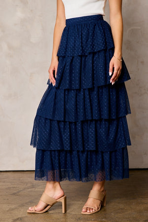 Modest ruffle skirts clearance