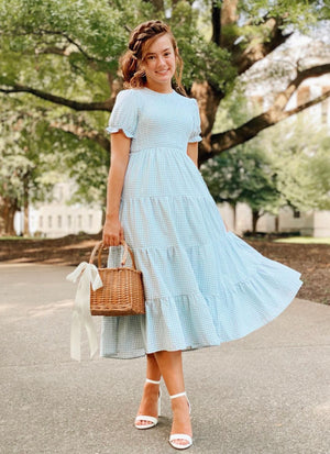 Alex modest midi dress in sage JanieLanie Alex modest midi dress in sage JanieLanie