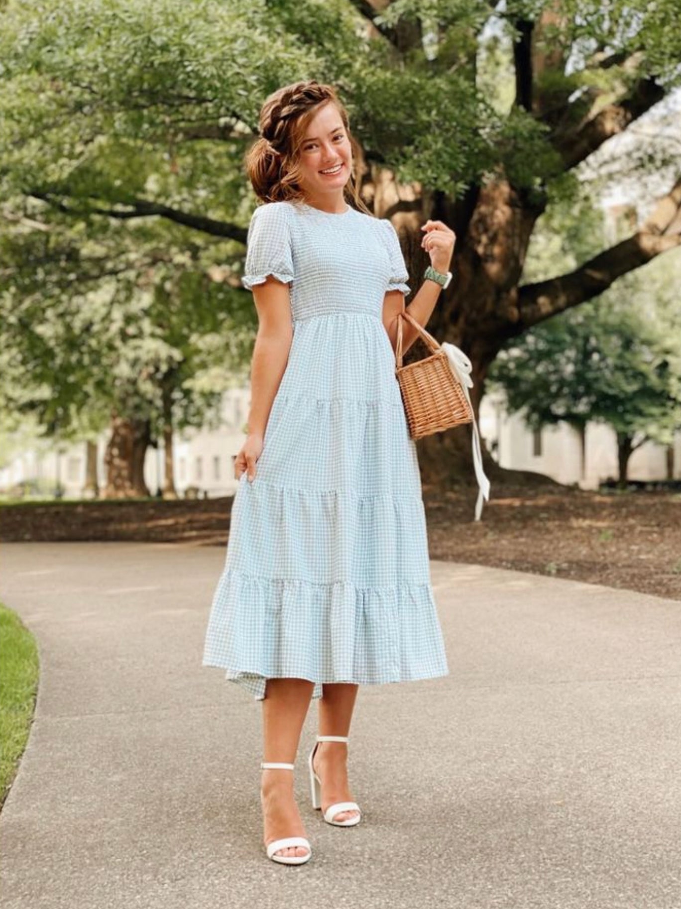 Alex modest midi dress in sage JanieLanie Alex modest midi dress in sage JanieLanie