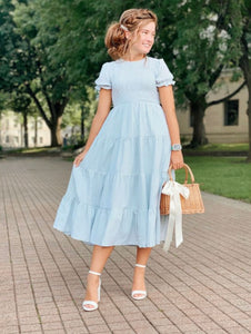 Alex modest midi dress in sage JanieLanie Alex modest midi dress in sage JanieLanie